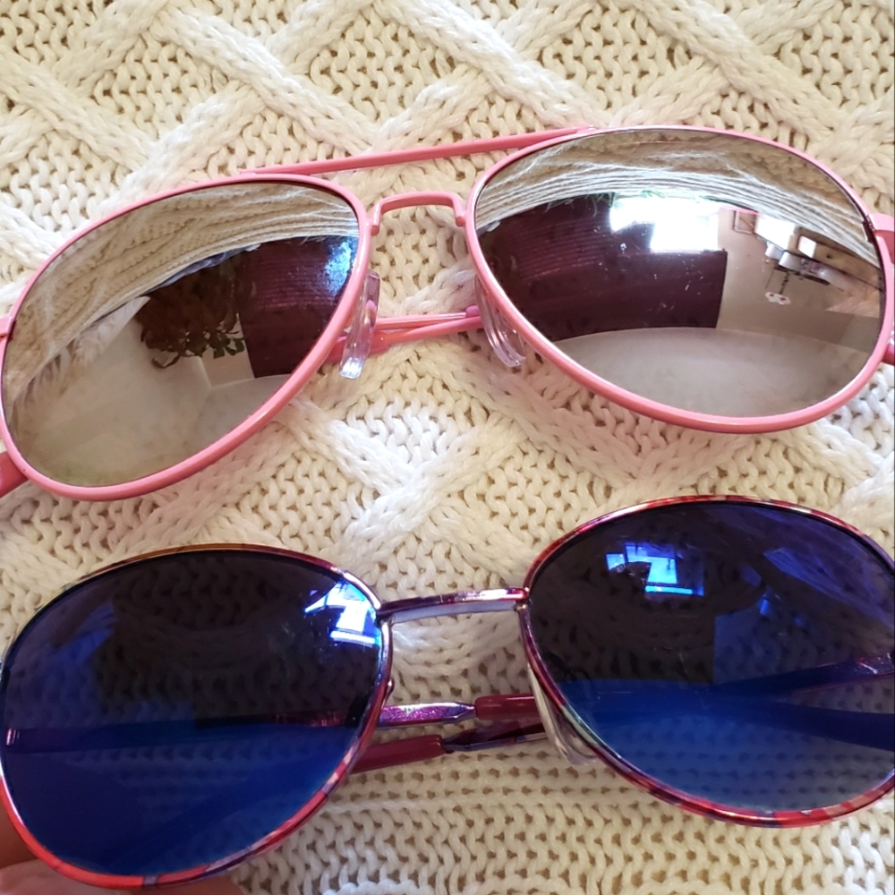 2 for 1 Zara Girls Pink Aviator Sunglasses